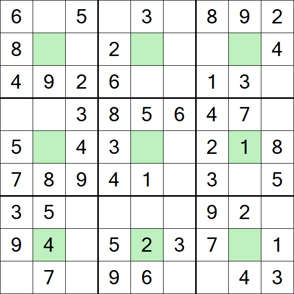 Center Dot Sudoku - Fácil