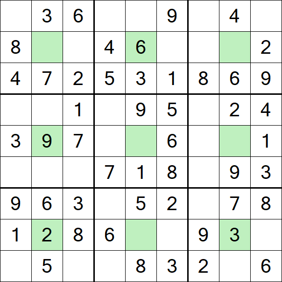 Center Dot Sudoku - Fácil