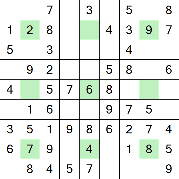 Center Dot Sudoku - Fácil