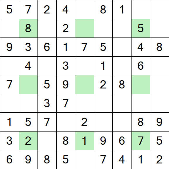 Center Dot Sudoku - Easy