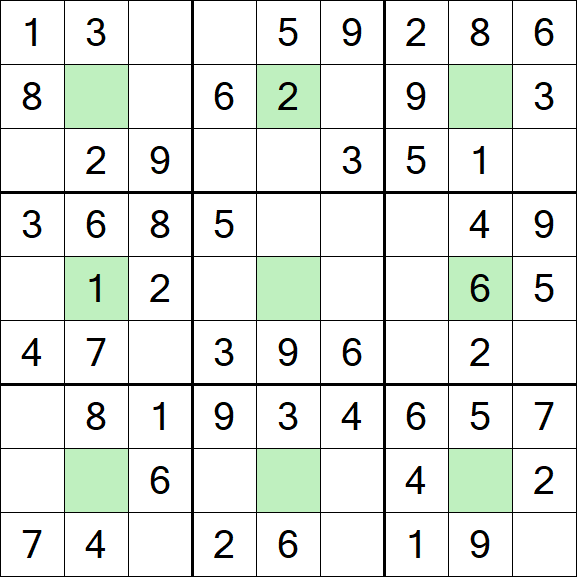 Center Dot Sudoku - Fácil
