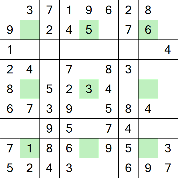 Center Dot Sudoku - Fácil