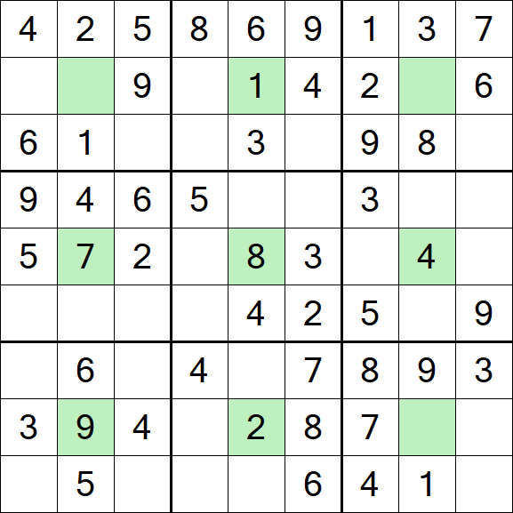 Center Dot Sudoku - Fácil