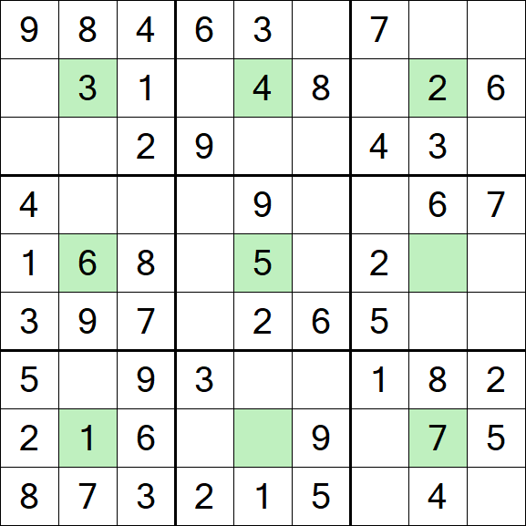 Center Dot Sudoku - Easy