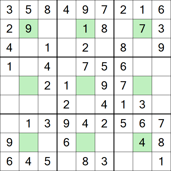 Center Dot Sudoku - Fácil