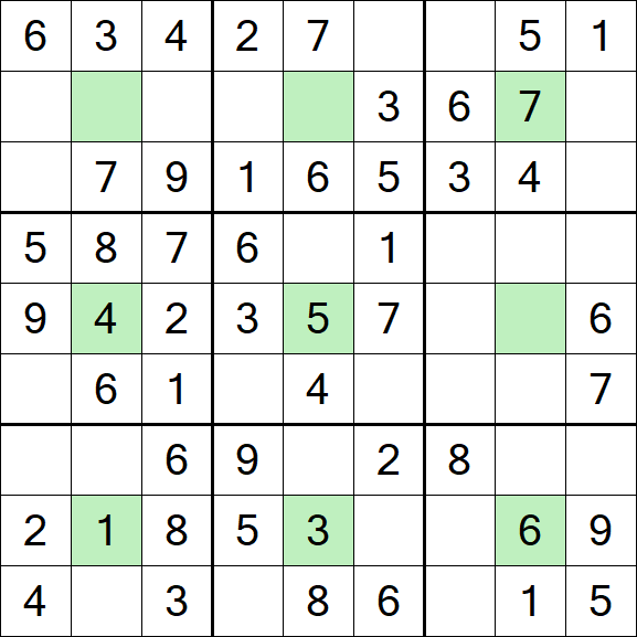 Center Dot Sudoku - Fácil