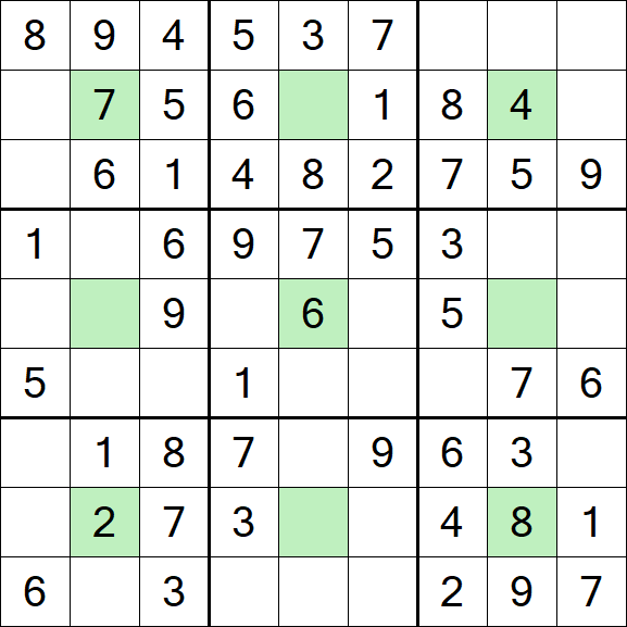 Center Dot Sudoku - Fácil