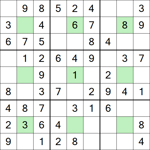 Center Dot Sudoku - Fácil