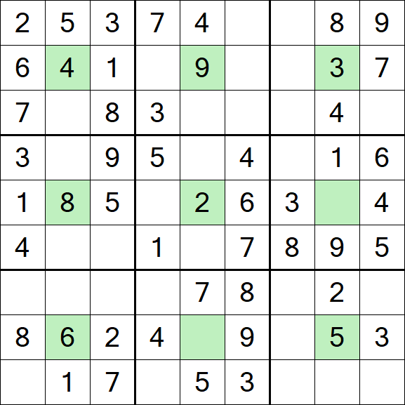 Center Dot Sudoku - Einfach
