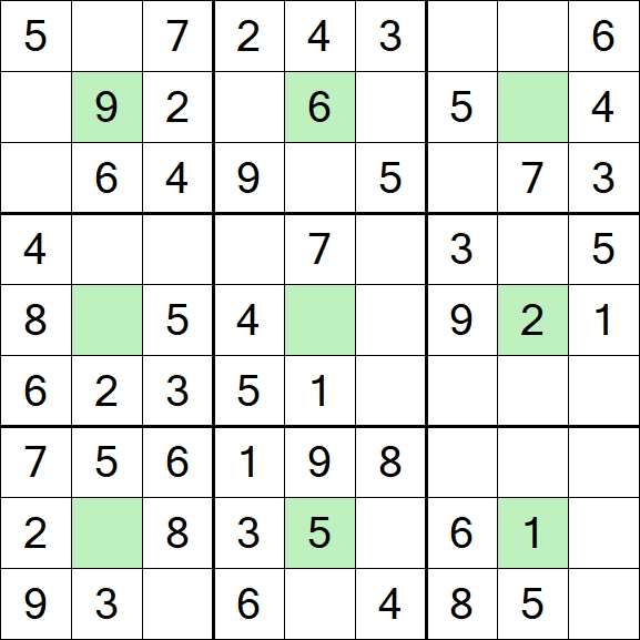 Center Dot Sudoku - Einfach
