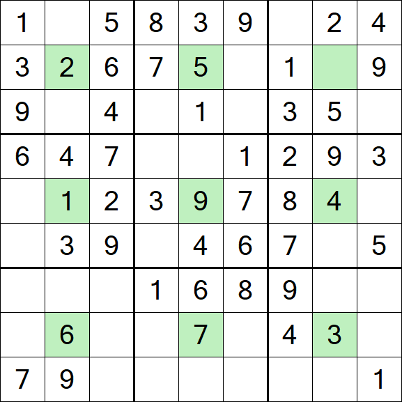 Center Dot Sudoku - Einfach