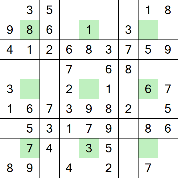 Center Dot Sudoku - Einfach