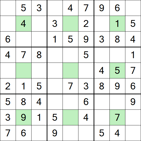 Center Dot Sudoku - Einfach