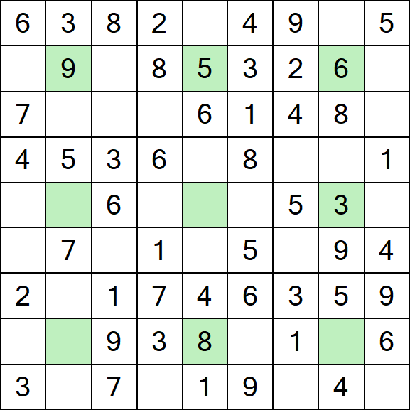 Center Dot Sudoku - Einfach