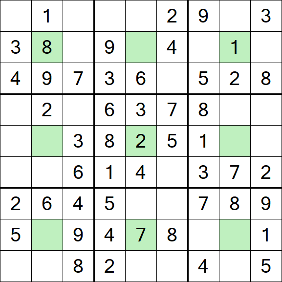 Center Dot Sudoku - Einfach