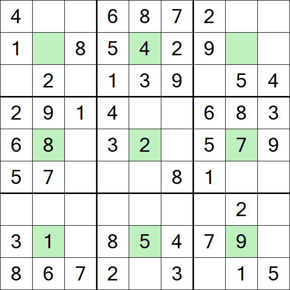 Center Dot Sudoku - Einfach