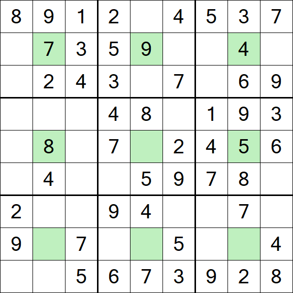 Center Dot Sudoku - Einfach