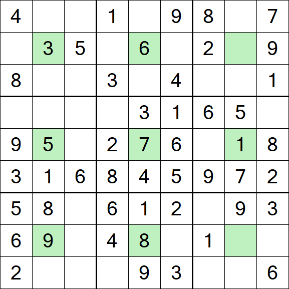 Center Dot Sudoku - Fácil