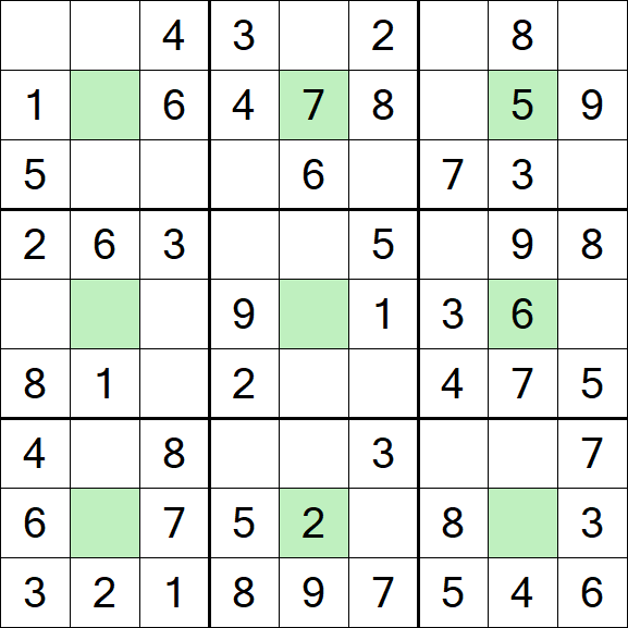 Center Dot Sudoku - Einfach