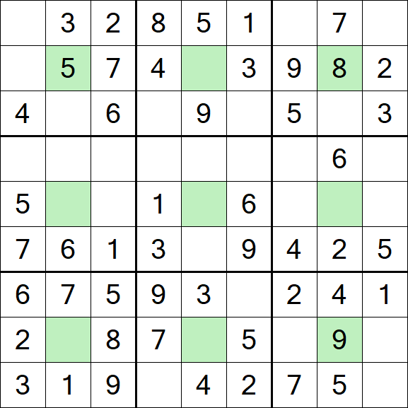 Center Dot Sudoku - Einfach