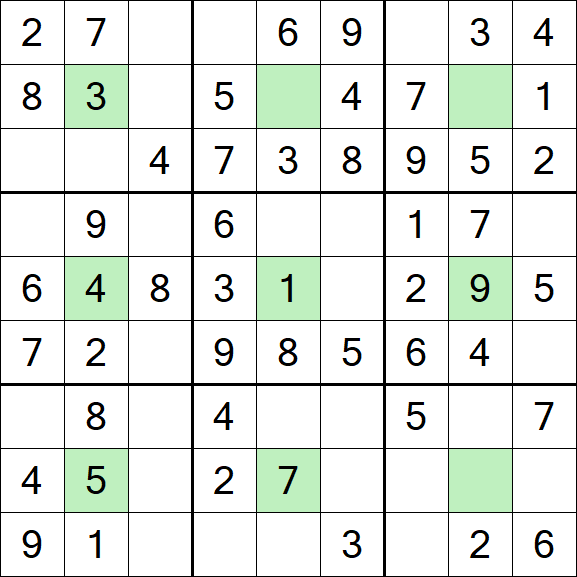 Center Dot Sudoku - Fácil