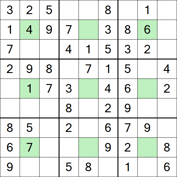 Center Dot Sudoku - Fácil