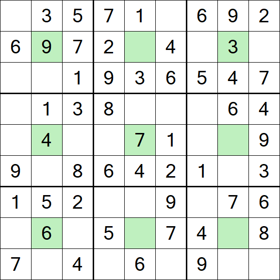 Center Dot Sudoku - Fácil