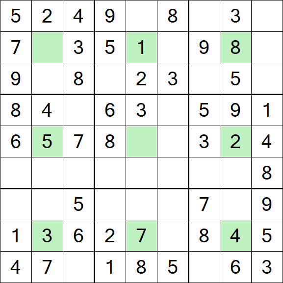 Center Dot Sudoku - Einfach