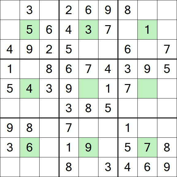 Center Dot Sudoku - Einfach