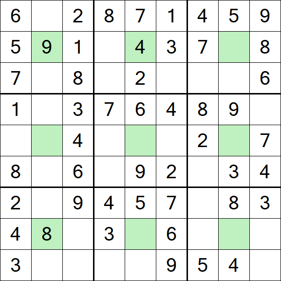 Center Dot Sudoku - Einfach