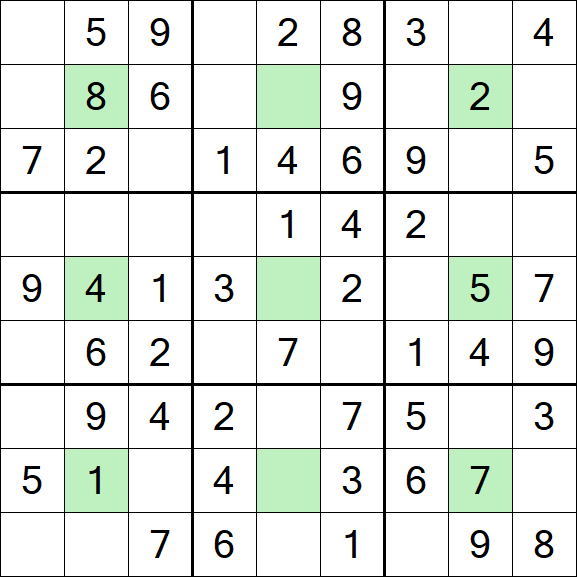 Center Dot Sudoku - Einfach