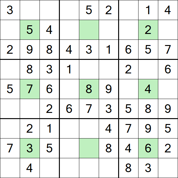 Center Dot Sudoku - Einfach