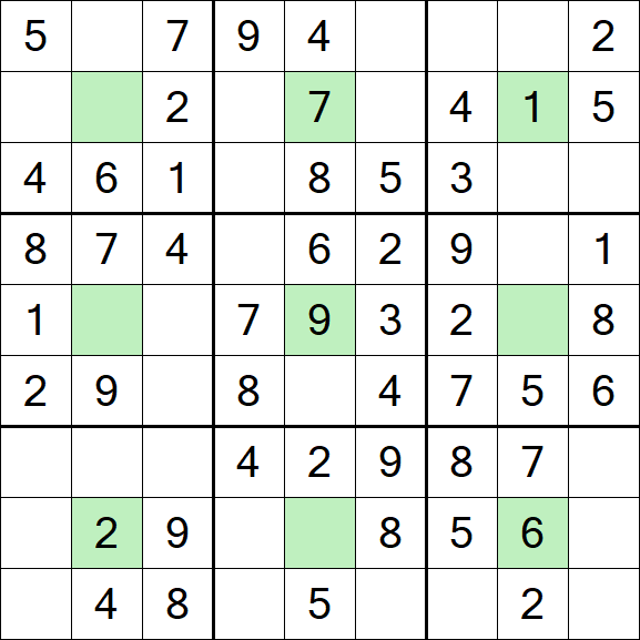 Center Dot Sudoku - Einfach