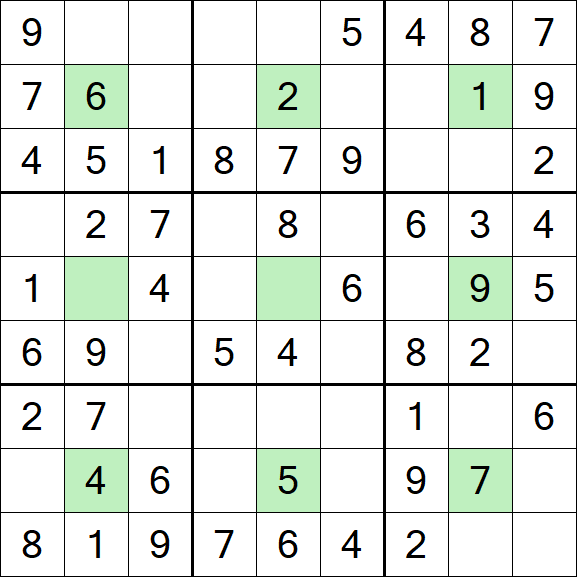 Center Dot Sudoku - Easy
