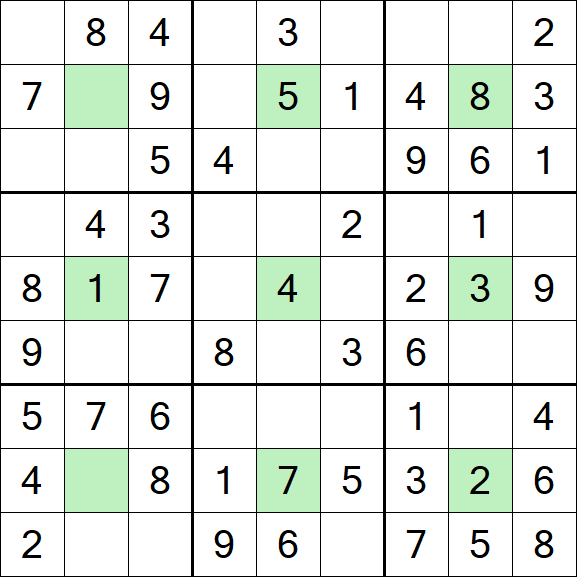Center Dot Sudoku - Einfach