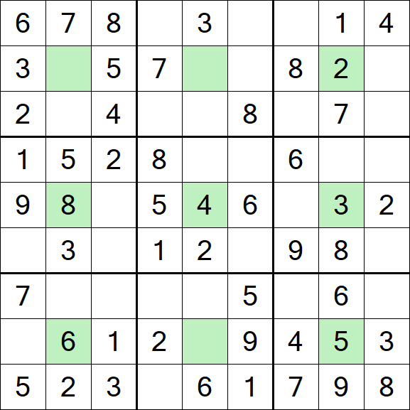 Center Dot Sudoku - Einfach