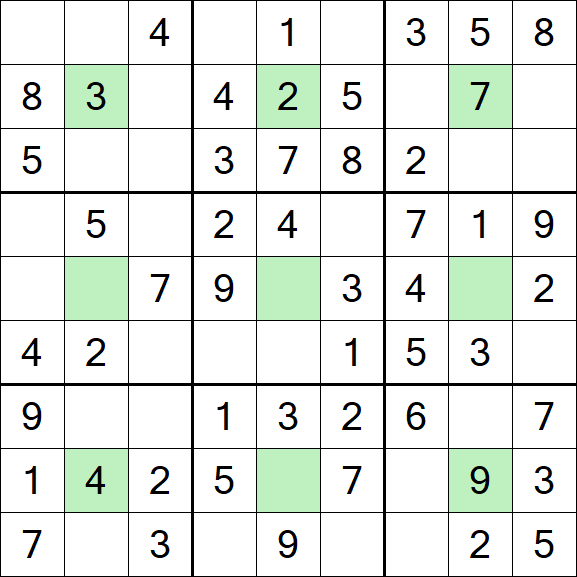 Center Dot Sudoku - Easy