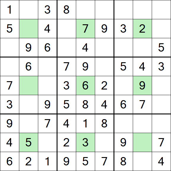 Center Dot Sudoku - Easy