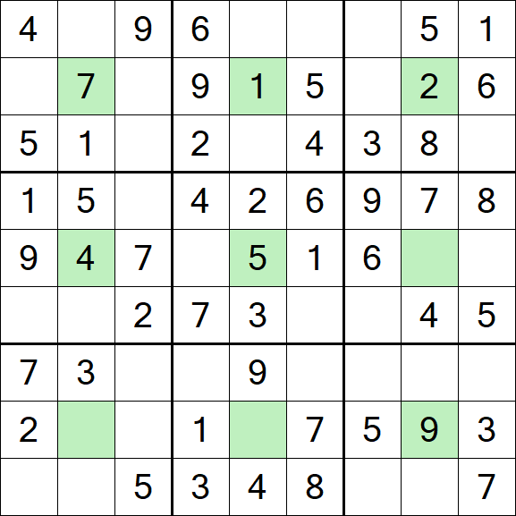 Center Dot Sudoku - Easy