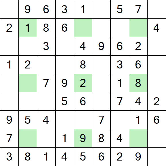 Center Dot Sudoku - Einfach