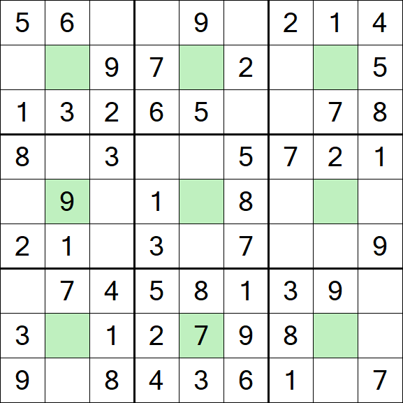 Center Dot Sudoku - Easy