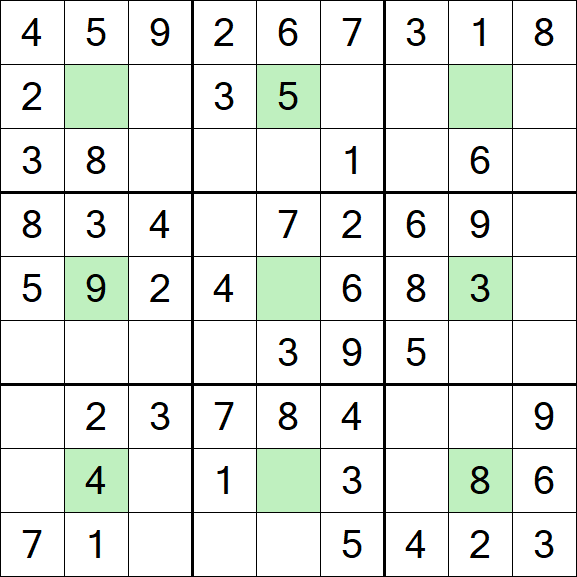Center Dot Sudoku - Einfach