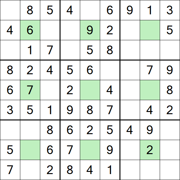 Center Dot Sudoku - Einfach