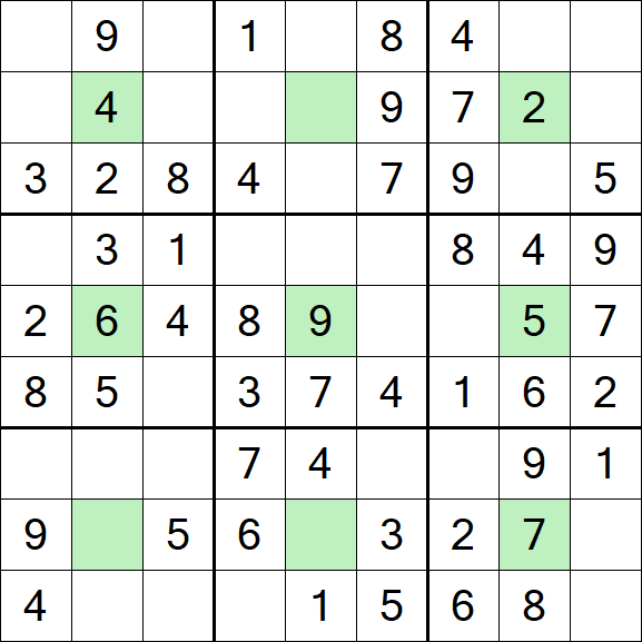 Center Dot Sudoku - Easy