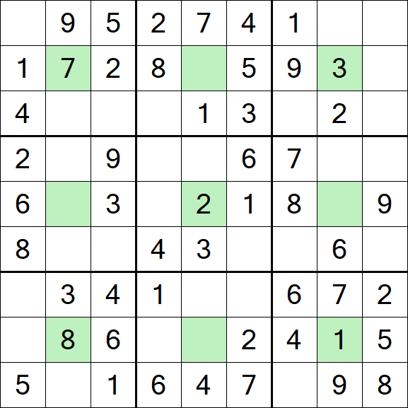 Center Dot Sudoku - Simple
