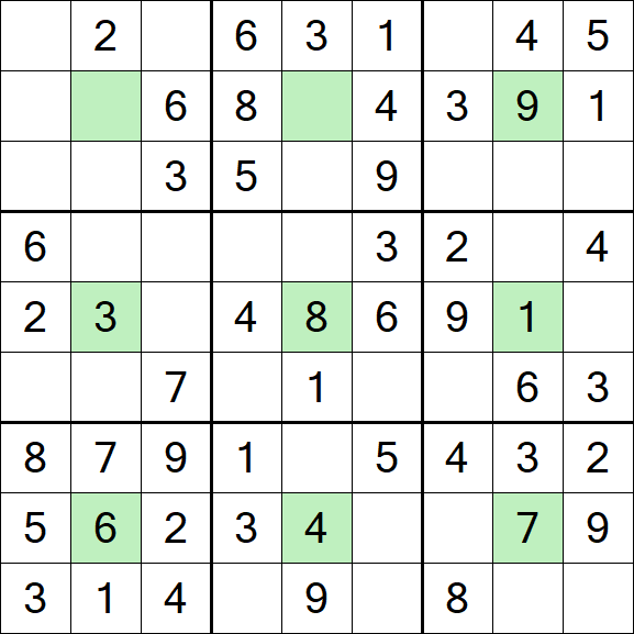 Center Dot Sudoku - Einfach