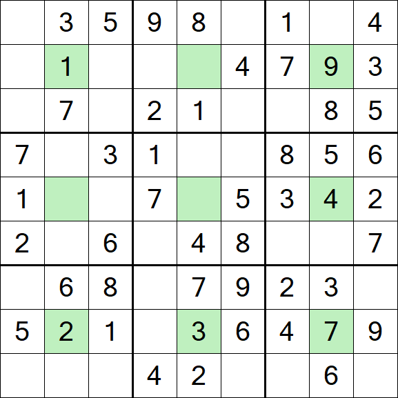 Center Dot Sudoku - Simple