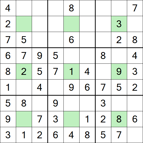 Center Dot Sudoku - Easy