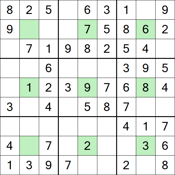 Center Dot Sudoku - Fácil