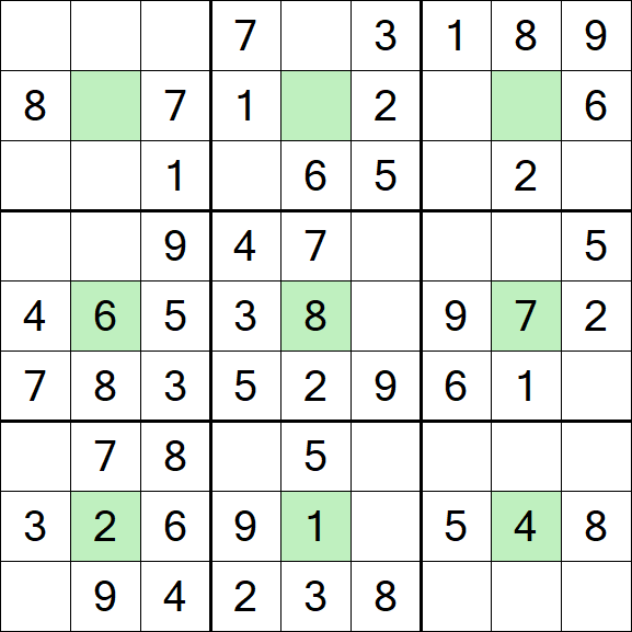Center Dot Sudoku - Simple